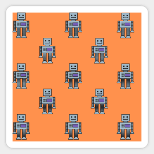 Robots - Orange Sticker